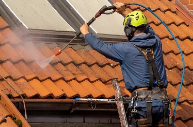 Démoussage et hydrofuge de toiture à Sarrageois